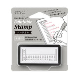 Midori Paintable Penetration Stamp - Half Size - Vertical Timeline