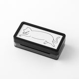 Midori Paintable Penetration Stamp - Half Size - Cat -  - Planner Stamps & Ink Pads - Bunbougu