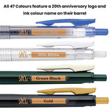 Zebra Sarasa Push Clip Gel Pen - 20th Anniversary Limited Edition - 47 Colour Set - 0.5 mm -  - Gel Pens - Bunbougu