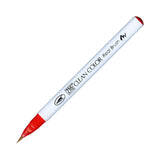 Kuretake Zig Clean Color Real Watercolor Brush Pen - Red Colour Range - 022 Carmine Red - Brush Pens - Bunbougu