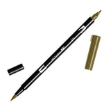 Tombow ABT Dual Brush Pen - Yellow Color Range (020 - 090) - 027 Dark Ochre - Brush Pens - Bunbougu