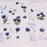 Appree Pressed Flower Deco Sticker - Pansy -  - Planner Stickers - Bunbougu