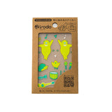 Irodo Transfer Fabric Sticker - Dance - Yellow Green / Lime Green - Fabric Stickers - Bunbougu