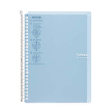 Kokuyo Campus Smart Ring Binder Notebook - 26 Rings - 60 Sheets Capacity - Light Blue - B5