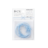 Kokuyo Mizuhiki Ribbon Silicon Rubber Bands - Pastel Blue