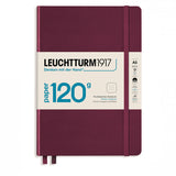 Leuchtturm1917 Medium Hardcover Notebook - 120gsm Paper - Dotted - Port Red - A5