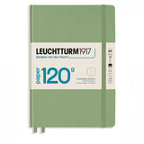 Leuchtturm1917 Medium Hardcover Notebook - 120gsm Paper - Dotted - Sage - A5
