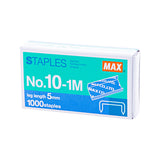 Max No.10 Staples - 1000 Staples -  - Staplers - Bunbougu