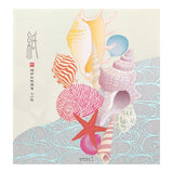 Midori Echizen Washi Letter Pad - Seashell - Blank - 2 Designs/16 Sheets