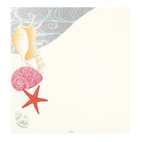 Midori Echizen Washi Letter Pad - Seashell - Blank - 2 Designs/16 Sheets -  - Envelopes & Letter Pads - Bunbougu
