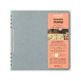 Midori Notebook for Paintable Stamp - Blue - 2 mm Grid