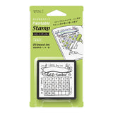Midori Paintable Penetration Stamp - Habit Tracker
