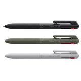 Pentel Calme Quiet Click Multi Ballpoint Pen - Black/Blue/Red Ink - 0.5 mm
