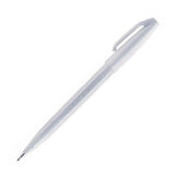 Pentel Fude Touch Brush Sign Pen - 12 New Colours - Light Grey - Brush Pens - Bunbougu
