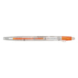 Pilot FriXion Ball Slim Gel Pen - Clear Body Version - 0.38 mm - Orange - Gel Pens - Bunbougu