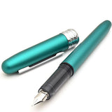 Platinum Plaisir Fountain Pen - Teal Green - Fine Nib -  - Fountain Pens - Bunbougu