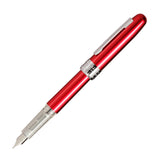 Platinum Plaisir Fountain Pen - Red - Fine Nib