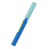 Plus Pen Style Compact Twiggy Scissors - Turquoise green X Blue