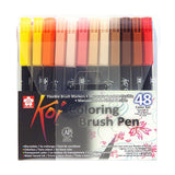 Sakura Koi Coloring Brush Pen - 48 Color Set