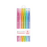 Tombow Play Color K Double-sided Marker Set - 0.3 mm/0.8 mm - 6 Pastel Color Set