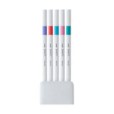Uni Emott Fineliner Sign Pen - 5 Colour Set - No.5 Candy Pop - 0.4 mm