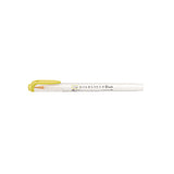 Zebra Mildliner Double-Sided Brush Pen - Fine Bullet Tip/Brush Tip - Mild Lemon Yellow - New Colour - Brush Pens - Bunbougu