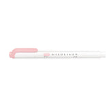 Zebra Mildliner Double-Sided Highlighter - 2022 New Colours - Individual Pens - Mild Dusty Pink - Highlighters - Bunbougu