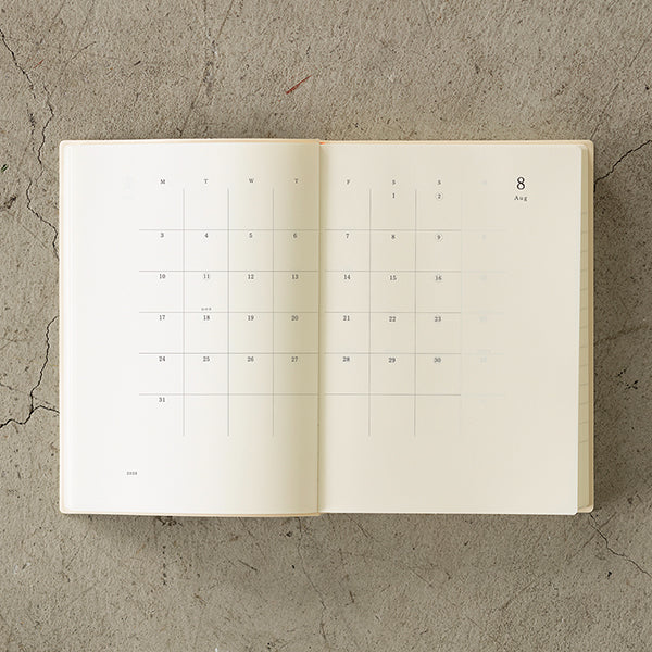 Midori MD 2026 Notebook Diary - 1 Day 1 Page - A5 - - Diaries & Planners - Bunbougu