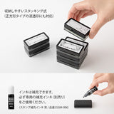 Midori Paintable Penetration Stamp - Half Size - Floral Frame -  - Planner Stamps & Ink Pads - Bunbougu