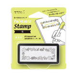 Midori Paintable Penetration Stamp - Half Size - Floral Frame