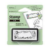 Midori Paintable Penetration Stamp - Half Size - Stationery