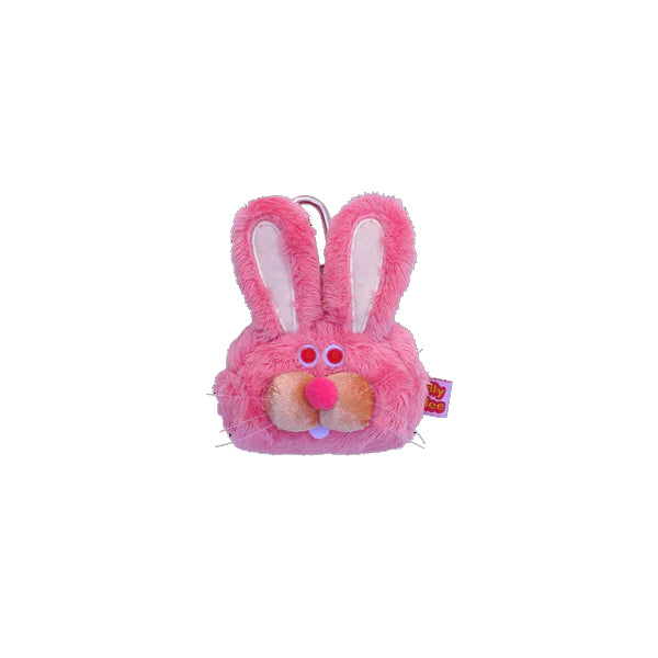 Gladee Mini Pouch Case for AirPods, Coins & Accessories - Whiskers Pink Rabbit