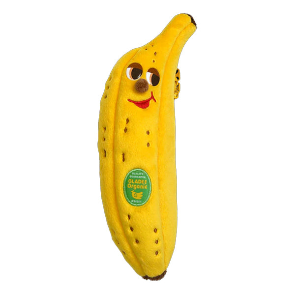 Gladee Pen Pouch - Embroidered Ripe Banana Smile - - Pencil Case & Pouch - Bunbougu