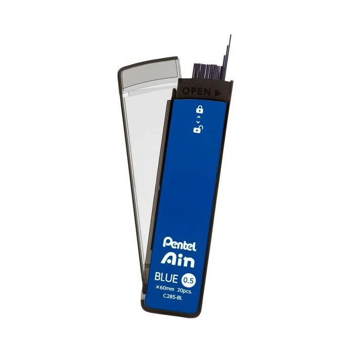 Pentel Ain Lead - Blue Lead - 0.5 mm - - Pencil Leads - Bunbougu