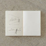 Midori MD Notebook Light - Grid - A7 - Pack of 3 - - Notebooks - Bunbougu