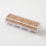 Midori Yuru Log Paintable Stamp - Pre-Inked Type - Frame - - Planner Stamps & Ink Pads - Bunbougu