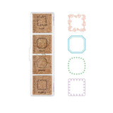 Midori Yuru Log Paintable Stamp - Pre-Inked Type - Frame - - Planner Stamps & Ink Pads - Bunbougu