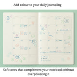 Midori Yuru Log Paintable Stamp - Pre-Inked Type - Frame - - Planner Stamps & Ink Pads - Bunbougu