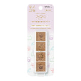 Midori Yuru Log Paintable Stamp - Pre-Inked Type - Daily Life - - Planner Stamps & Ink Pads - Bunbougu