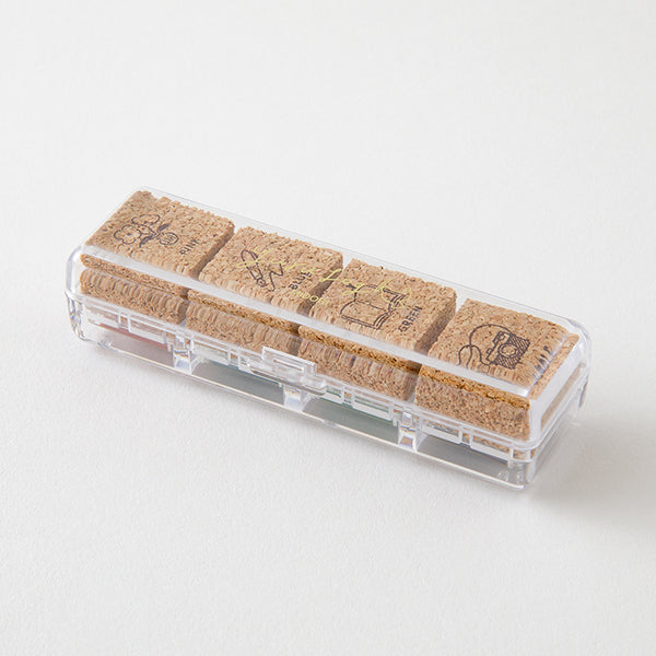 Midori Yuru Log Paintable Stamp - Pre-Inked Type - Daily Life - - Planner Stamps & Ink Pads - Bunbougu
