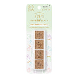 Midori Yuru Log Paintable Stamp - Pre-Inked Type - Animals - - Planner Stamps & Ink Pads - Bunbougu