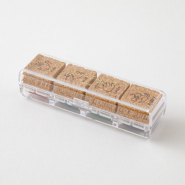 Midori Yuru Log Paintable Stamp - Pre-Inked Type - Animals - - Planner Stamps & Ink Pads - Bunbougu
