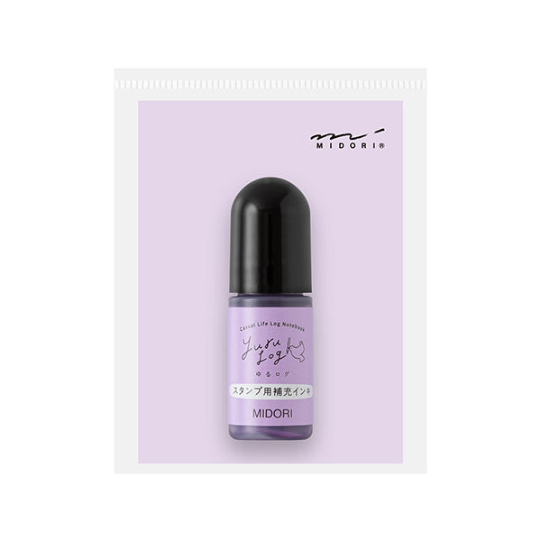 Midori Paintable Stamp Refill - Purple - - Planner Stamps & Ink Pads - Bunbougu