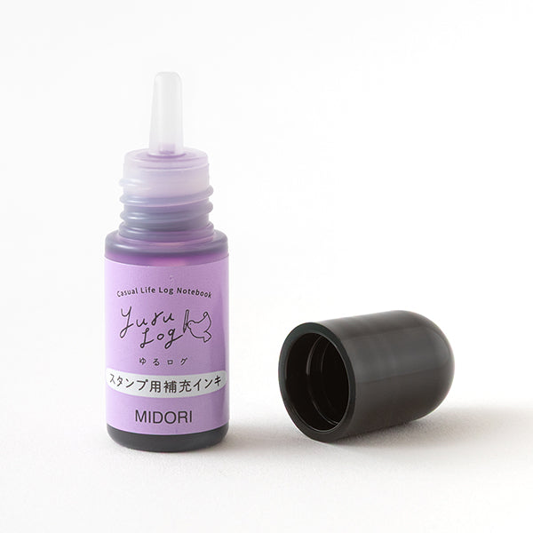 Midori Paintable Stamp Refill - Purple - - Planner Stamps & Ink Pads - Bunbougu