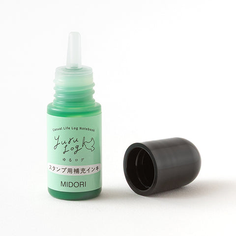 Midori Paintable Stamp Refill - Green - - Planner Stamps & Ink Pads - Bunbougu