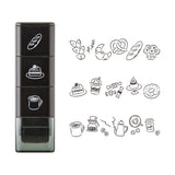 Midori Paintable Stamp Roller - Cafe - - Planner Stamps & Ink Pads - Bunbougu
