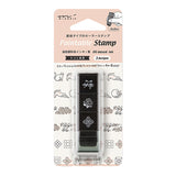 Midori Paintable Stamp Roller - Cat Landscape - - Planner Stamps & Ink Pads - Bunbougu