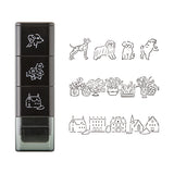 Midori Paintable Stamp Roller - Dog Landscape - - Planner Stamps & Ink Pads - Bunbougu
