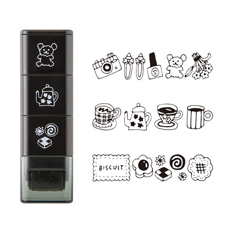 Midori Paintable Stamp Roller - Motif - - Planner Stamps & Ink Pads - Bunbougu