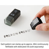 Midori Paintable Stamp Roller - Motif - - Planner Stamps & Ink Pads - Bunbougu